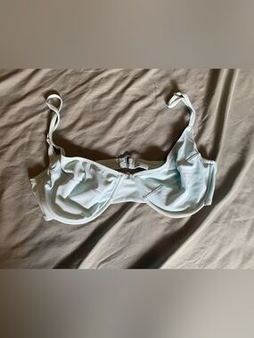 J. Crew Light Blue Underwire Swim Top